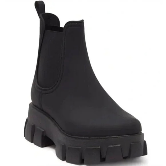 Jeffrey Campbell platform Chelsea rain boots 6 - Picture 4 of 5